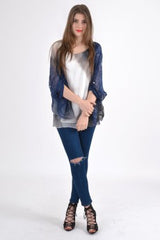 Dip Dye Layered Blouse