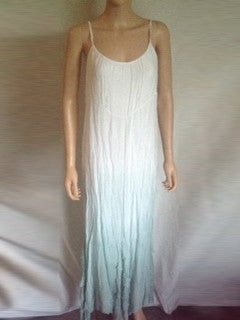Silk lined adjustable strap long dress