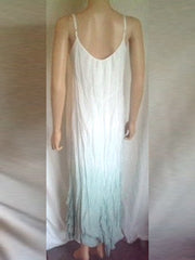 Silk lined adjustable strap long dress