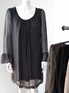 Silk dress top