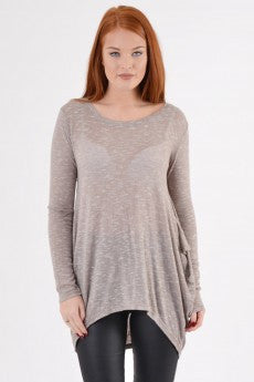 Fine Knit Ruched back top