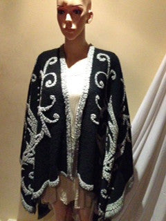 Poncho in 100%pure wool