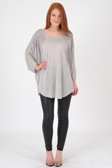 Studded Over-sized Top