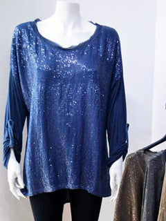 Long sleeve top with sequence